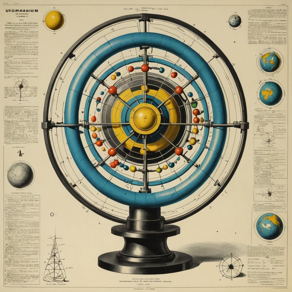 Radioactive Isotope Helix Model: Lithographic Illustrated Po...