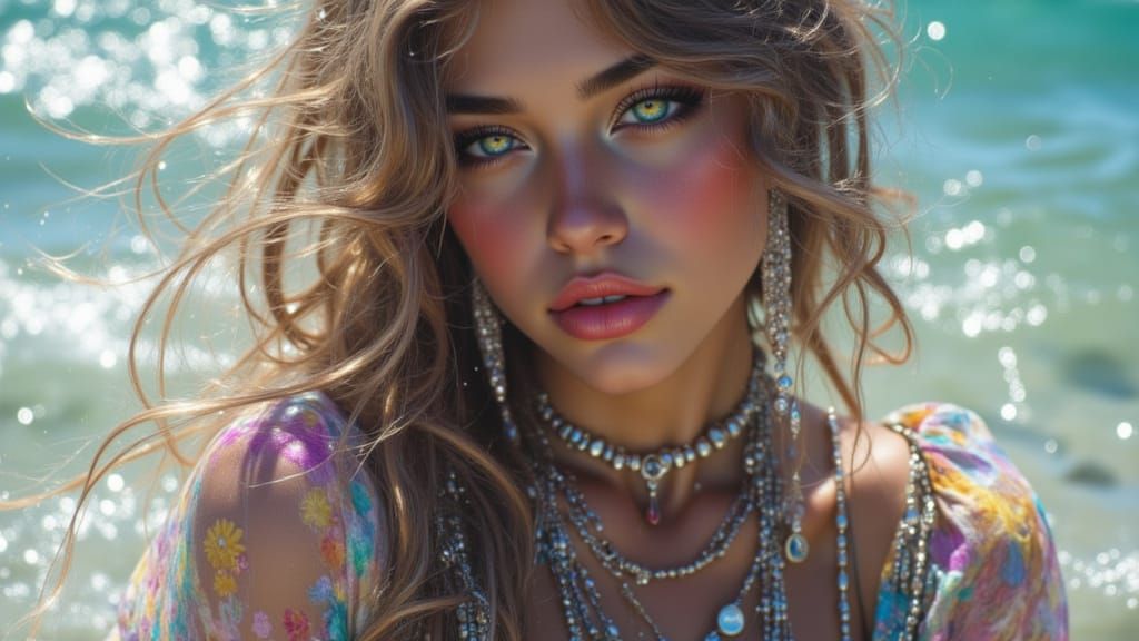 Seaside Portrait Concept Art in Dynamic Lighting