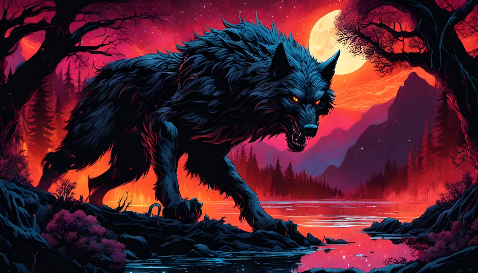 Wolf in the dark