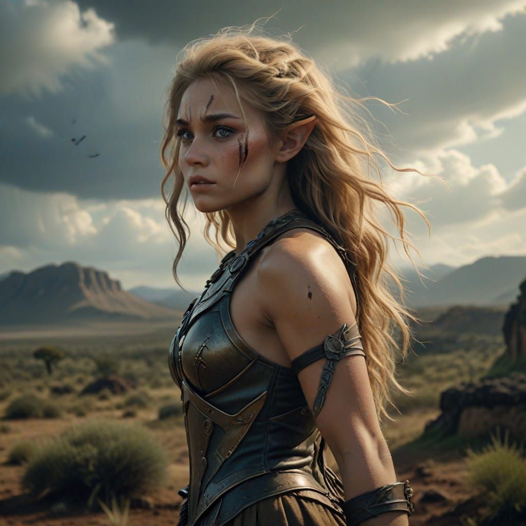 Troll Kneels Before Fair Maiden: Cinematic Still