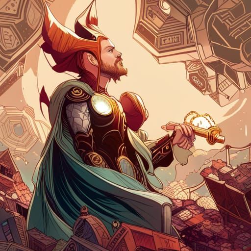 Thor: Luminous Colors and Intricate Details