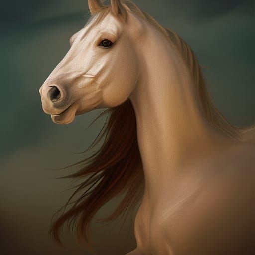 Hyperdetailed Arabian Horse Fantasy Concept Art