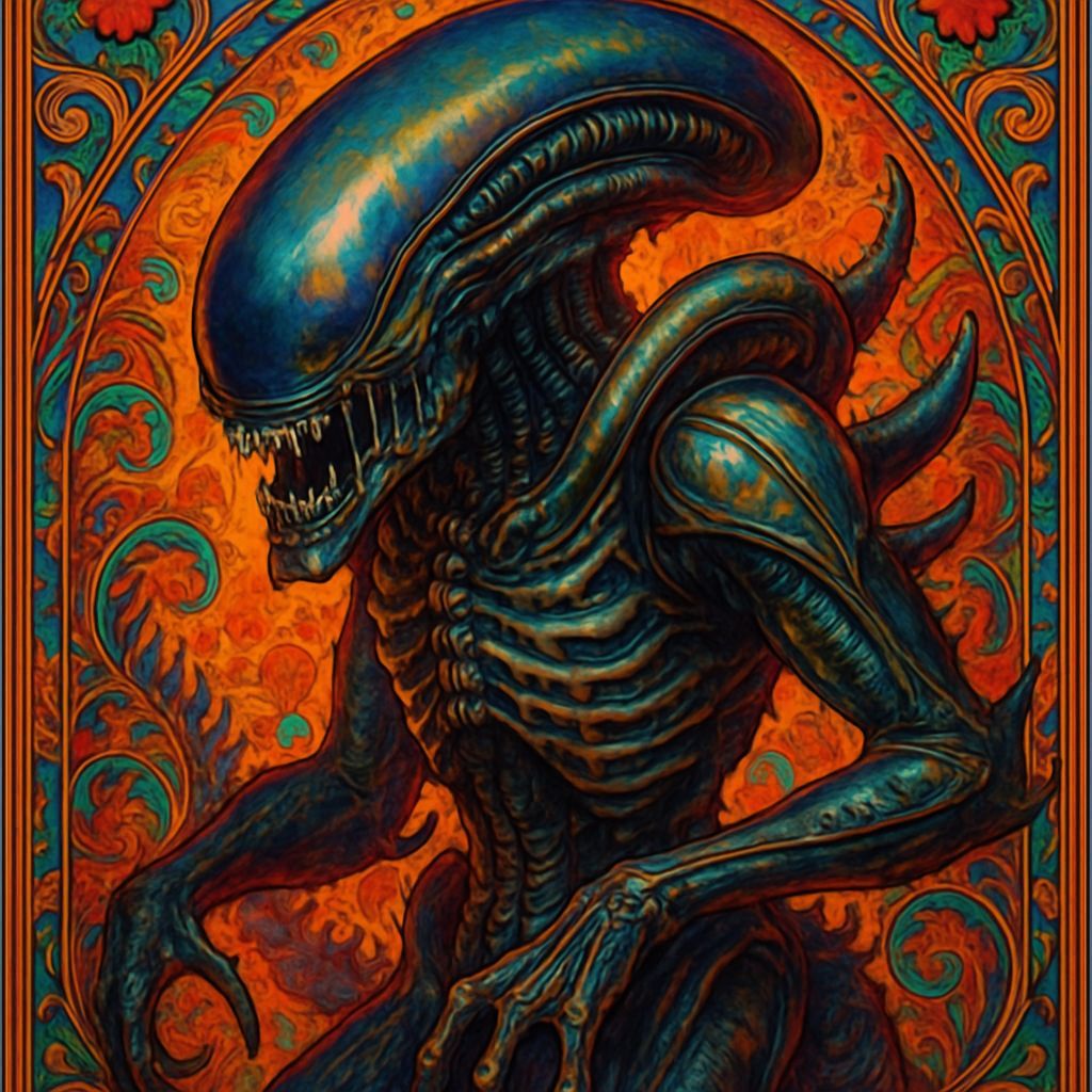 Victorian Xenomorph with Stunning Colors