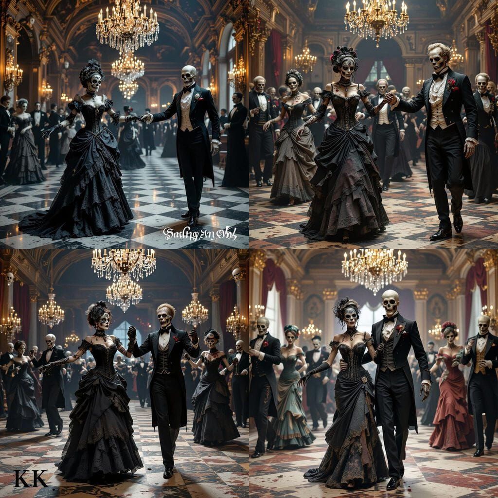 Macabre Masquerade Ball With Dancing Zombies