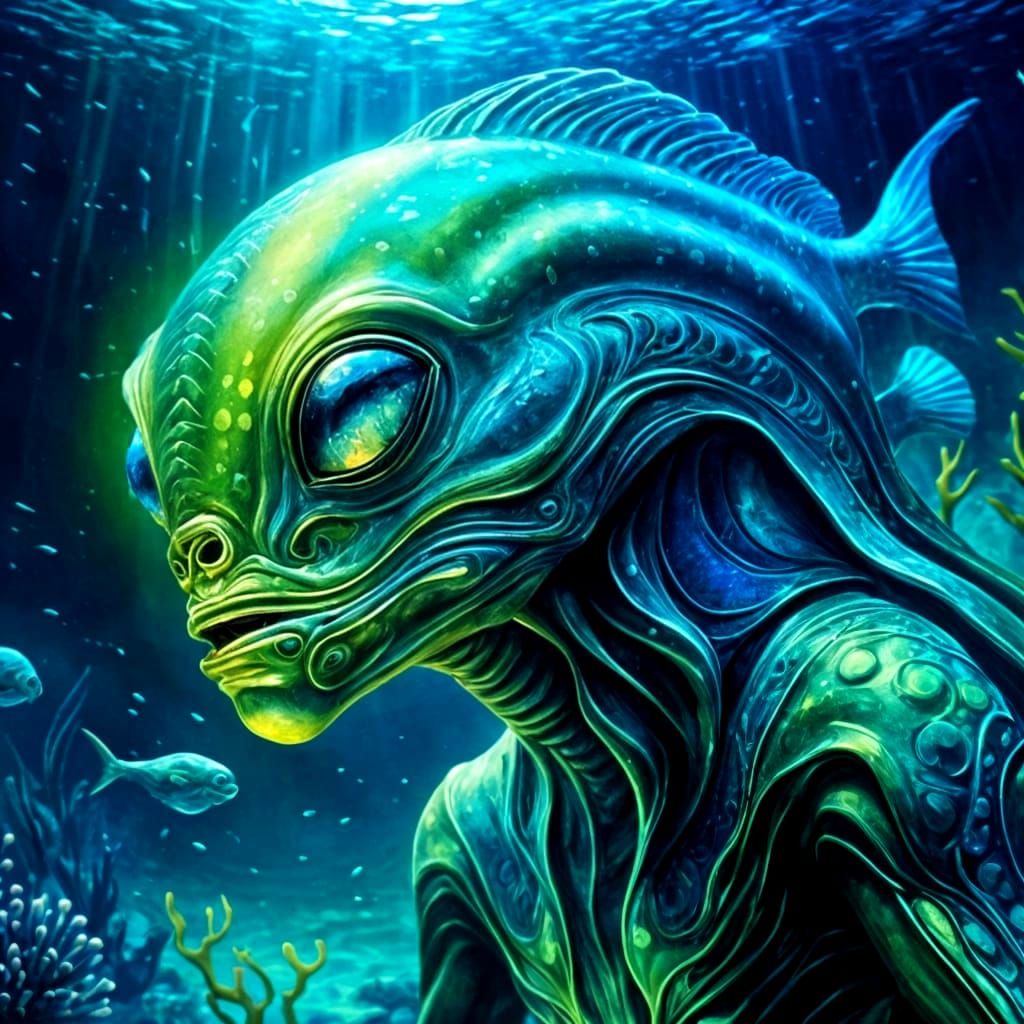 Underwater Scene Generated by AI