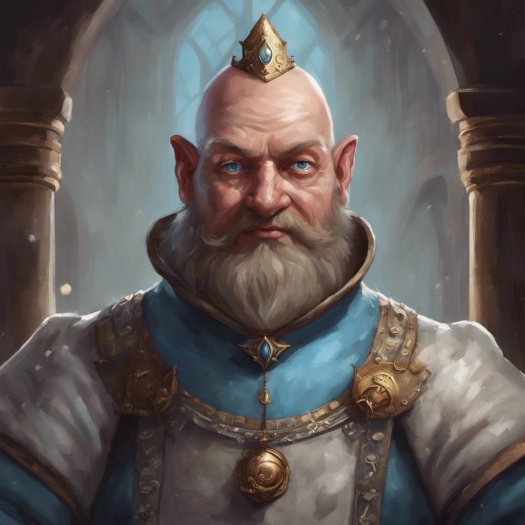 Rotund Baron Attends Wedding as Digital Art