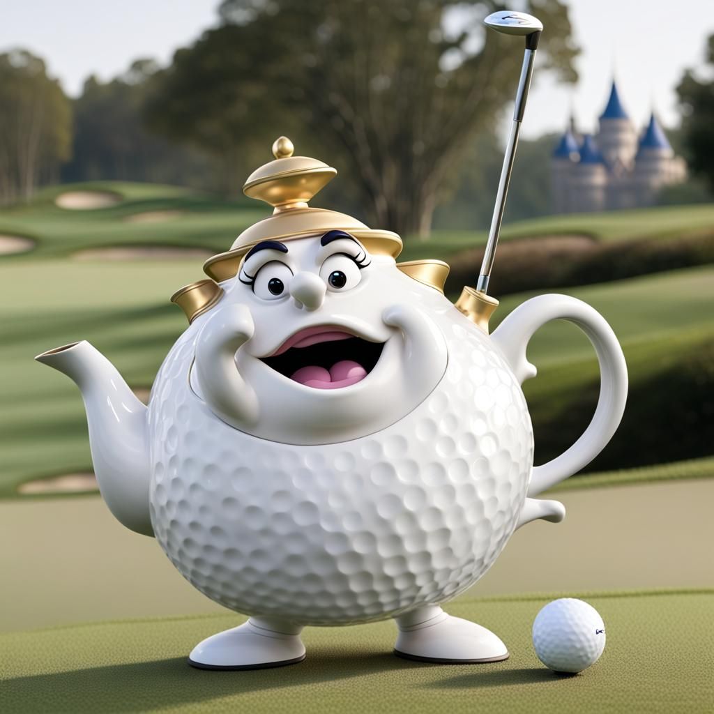 Mrs. Potts Plays Golf