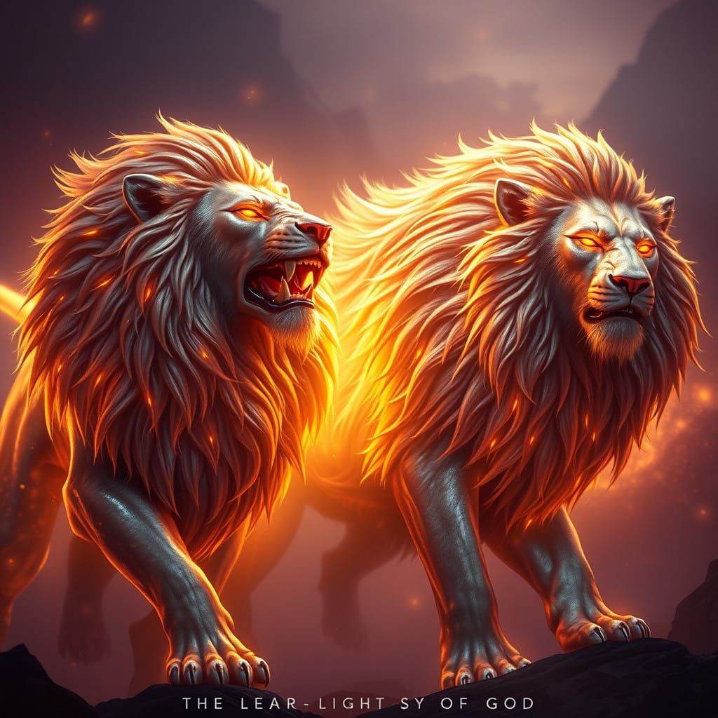 Majestic Lions of God in Cinematic Glory