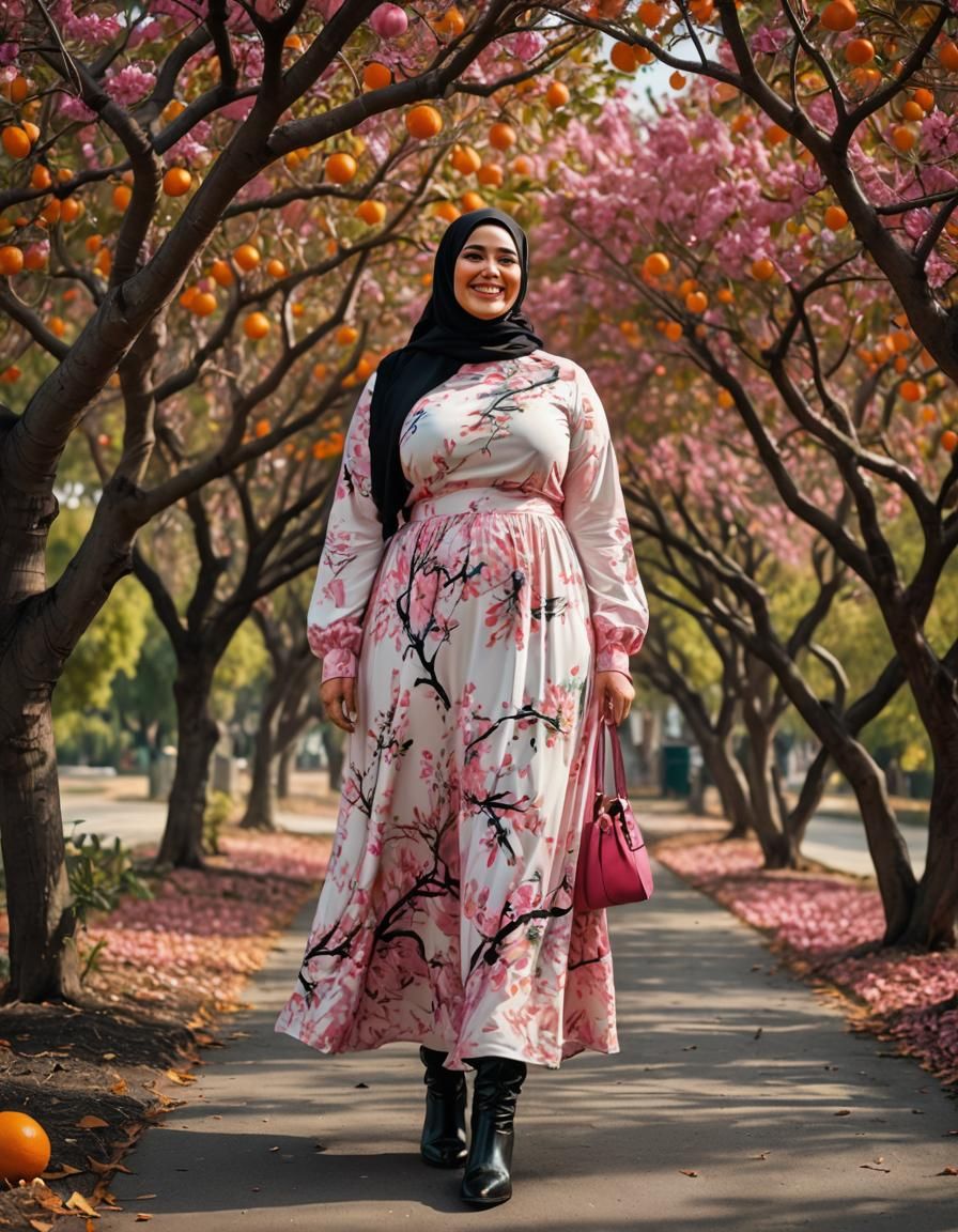 Psychedelic Oil Portrait of a Curvy Woman in Pop Art