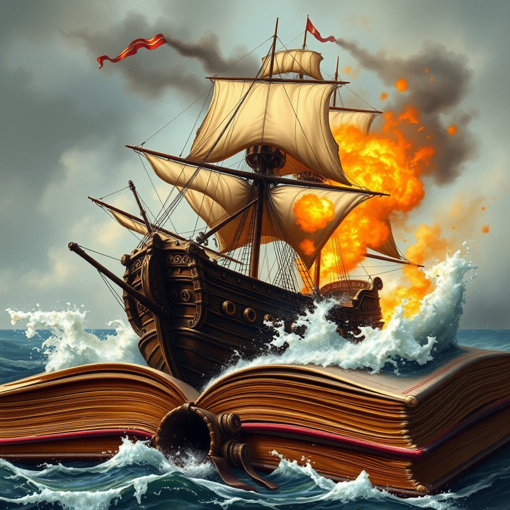 17th-Century Spanish Galleon Emerges from Book in Realistic,...