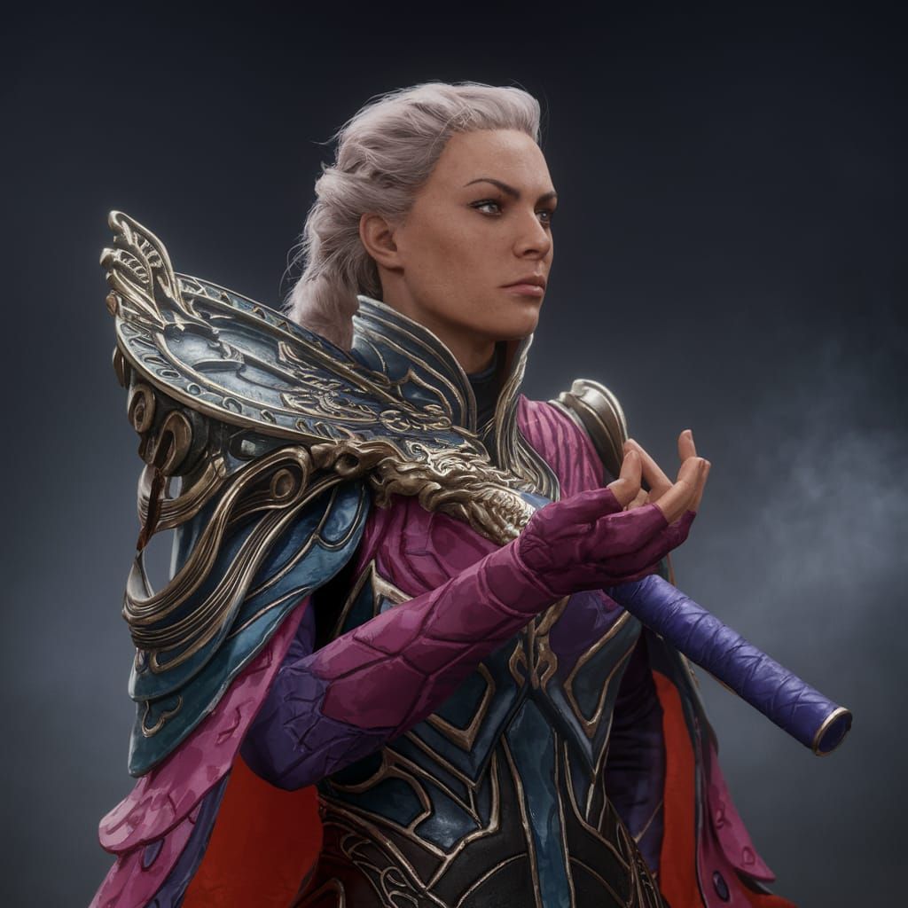 Tennis Champion Aryna Sabalenka in Vibrant Fantasy Portrait