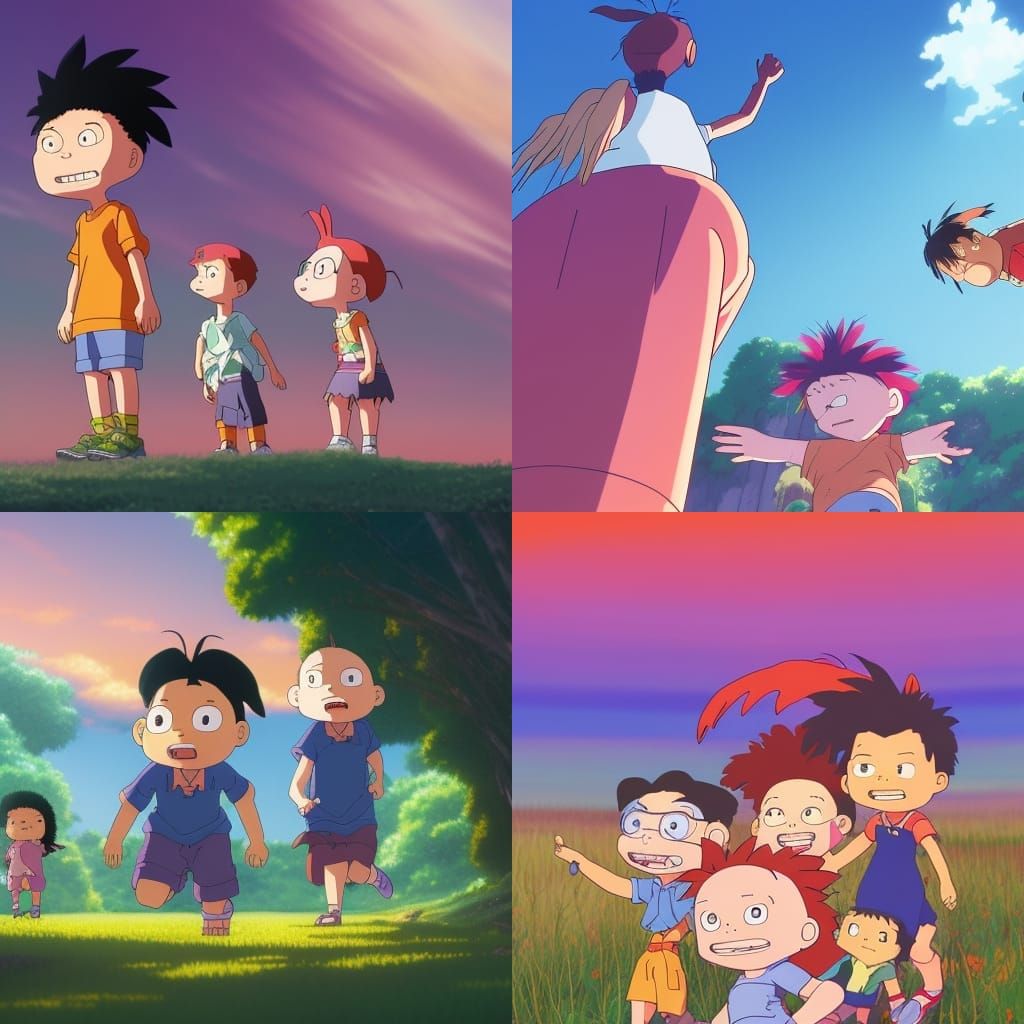The Rugrats Movie in Studio Ghibli Anime Style