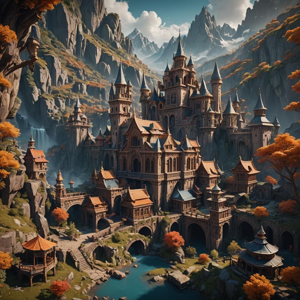 Animal Hunt in Colosseum: Detailed Matte Painting