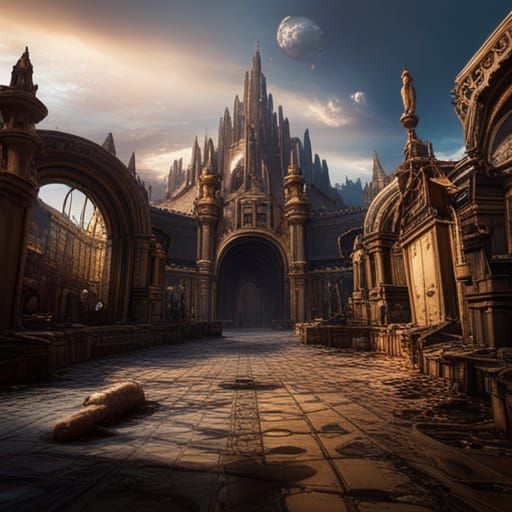 Social Media Virus Concept Art in Deep Color