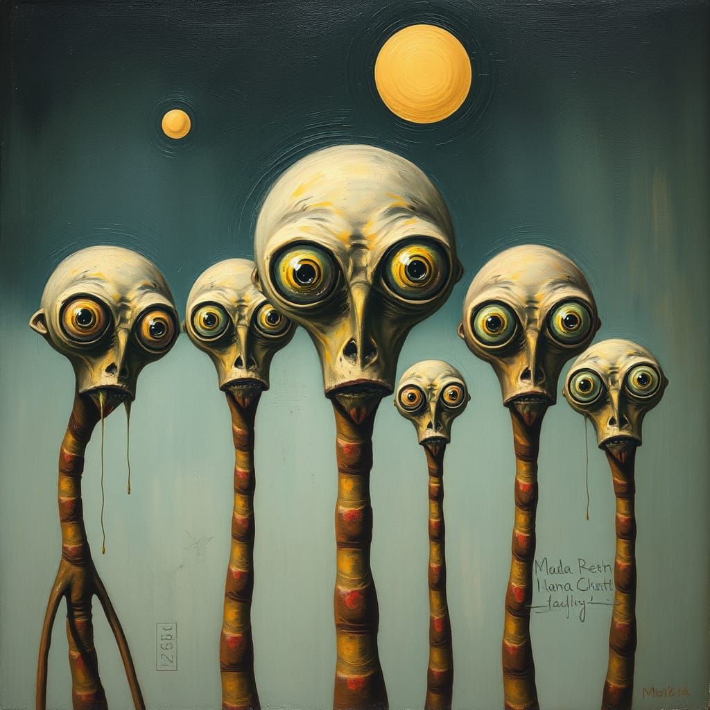 the visitors are astonished by our odd appearance