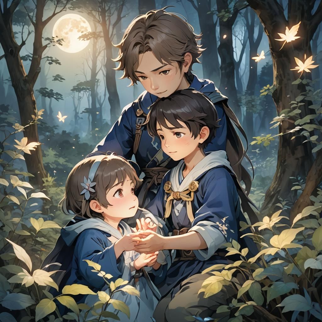 Heartfelt Anime: Child Comforts Dying Mother