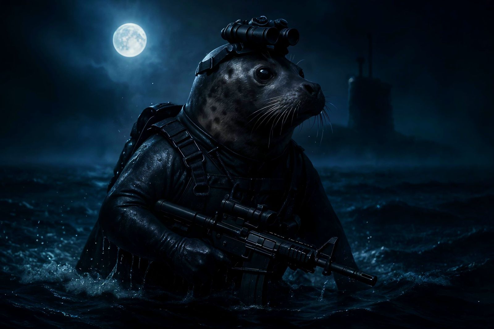 Navy Seal Harbor Seal Operative