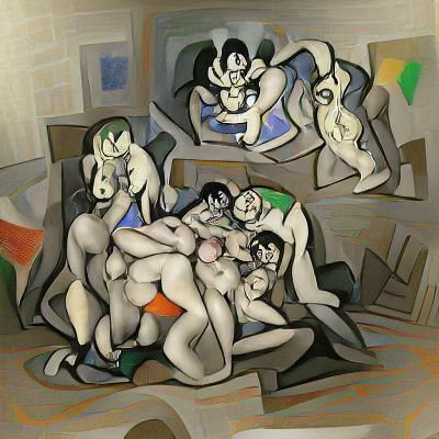 Abstract Orgy in Picasso Style