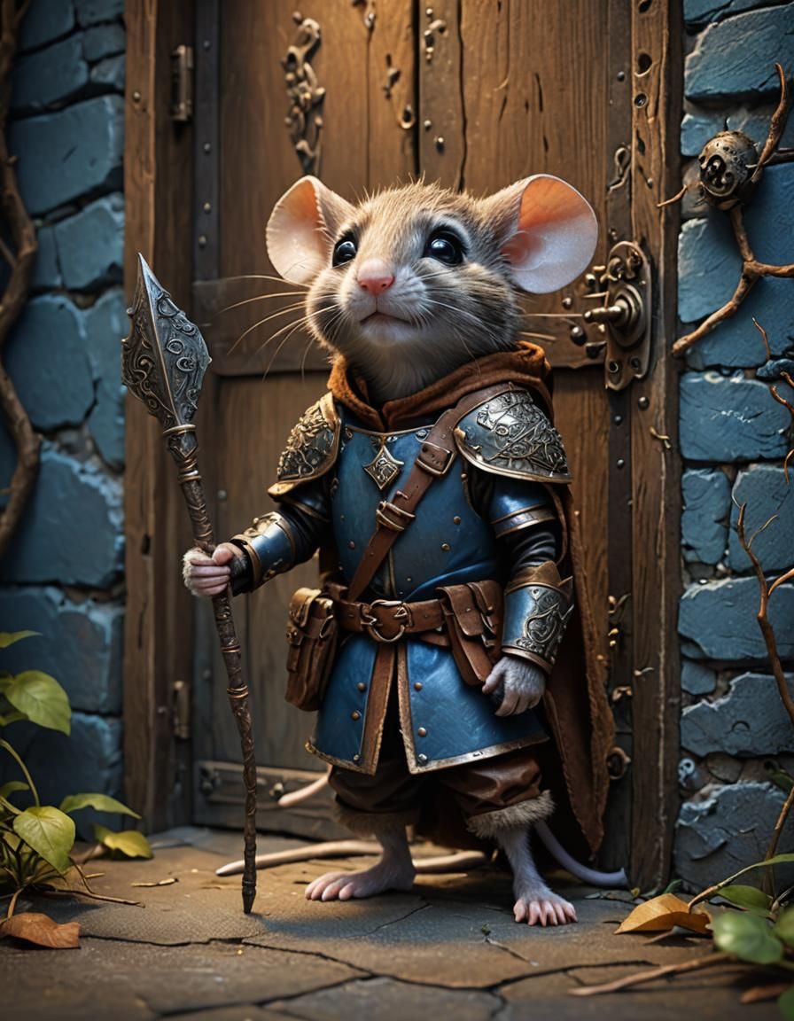 Adorable Mice Chat: A Fantasy Art Masterpiece
