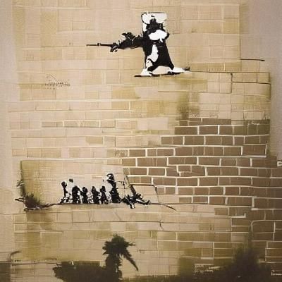 Banksy-Style Street Art