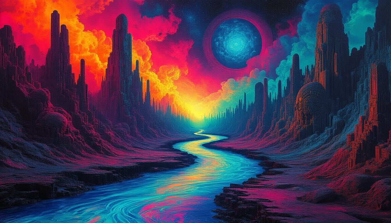 Surreal Graffiti Art: Infrared & Negative Colors