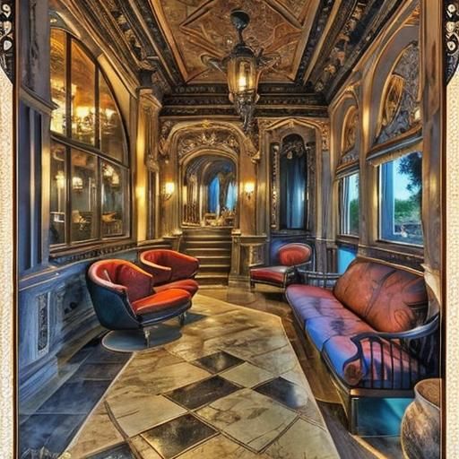 Breathtaking Sunset Over Water in 3D Rendering