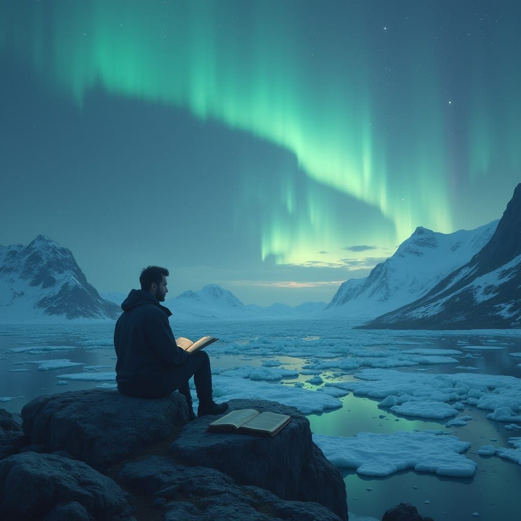 Mystical Connection with the Universe in Soft Northern Light...