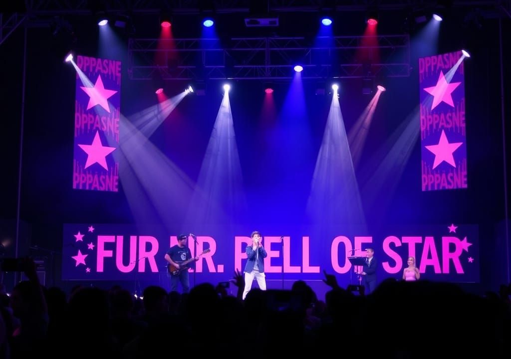 Striking Portrait of a Popstar