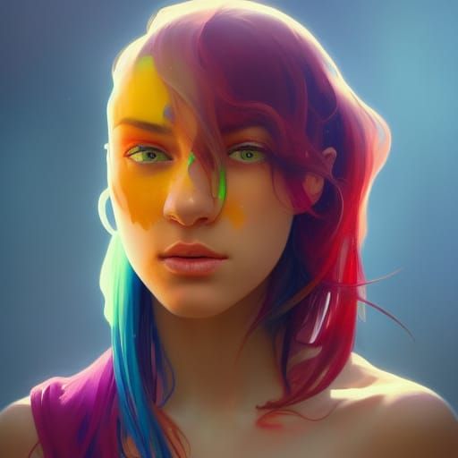 Hyperdetailed Portrait in Dynamic Lighting