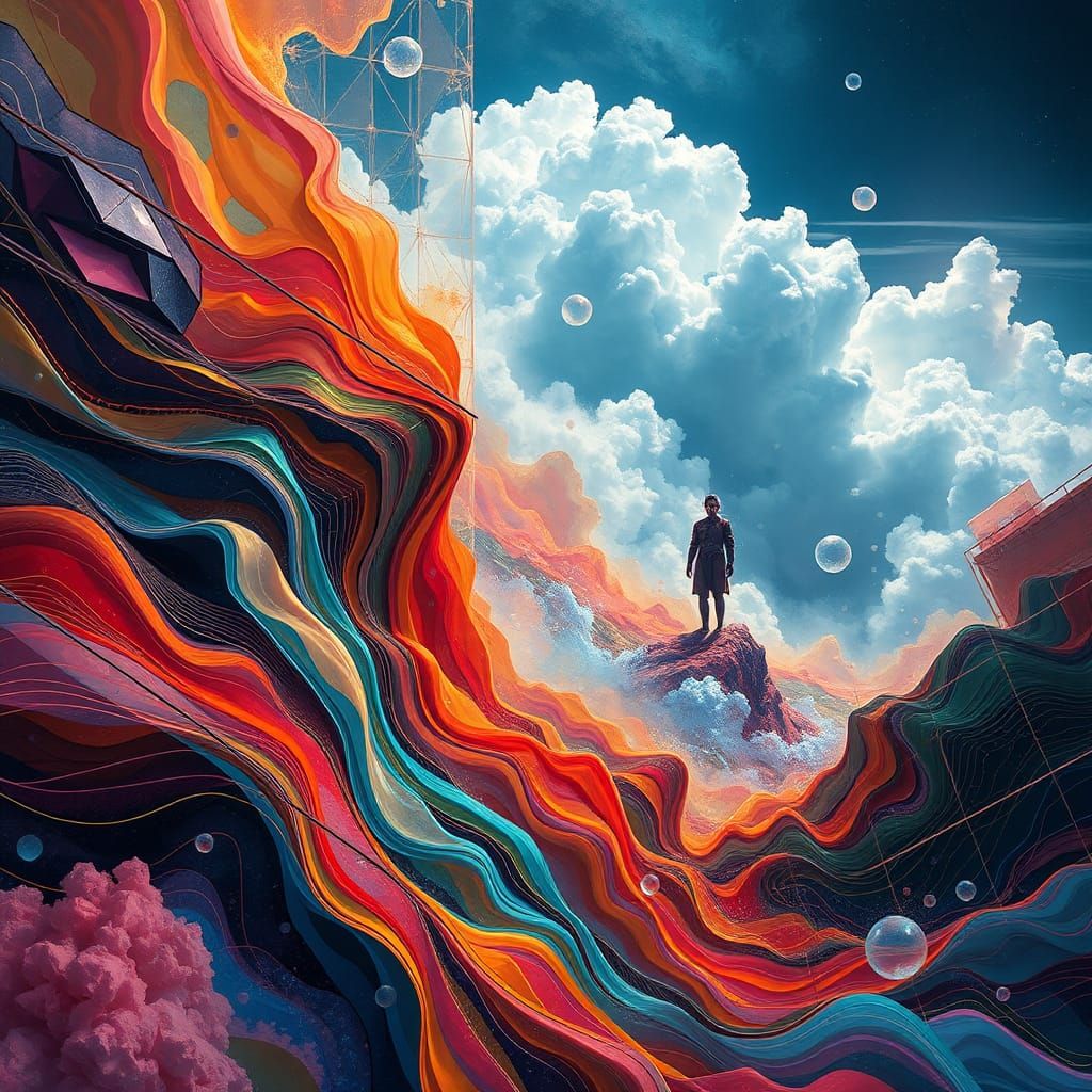 Spectacular Abstract Art: A Dance of Life