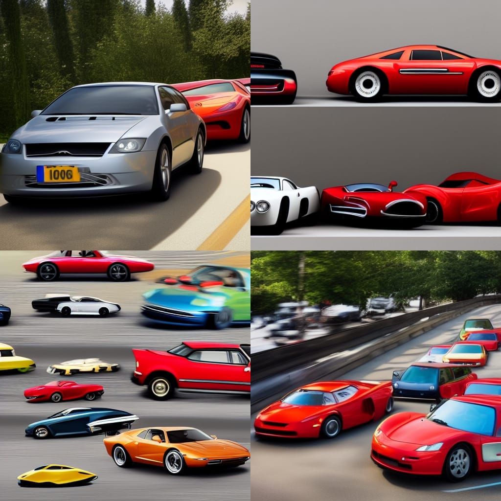AI Generated Image of Cars