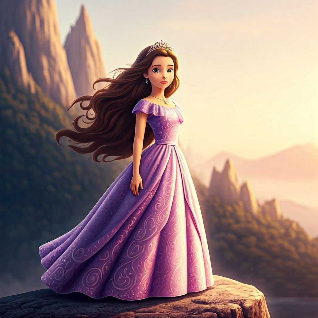 Elegant Teenage Princess Sofia Concept Art