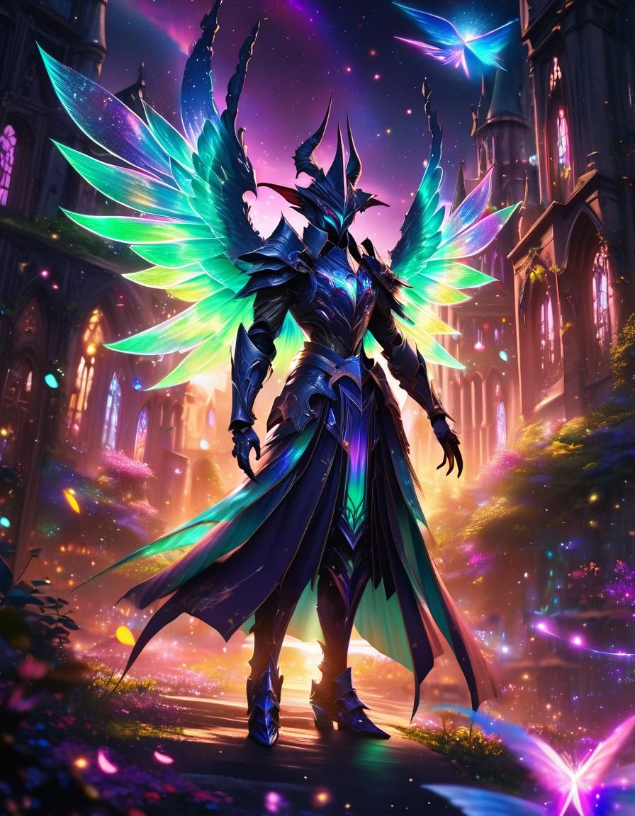 Epic Fantasy Wizard Knight in Cursed Armor Shines Bright in...