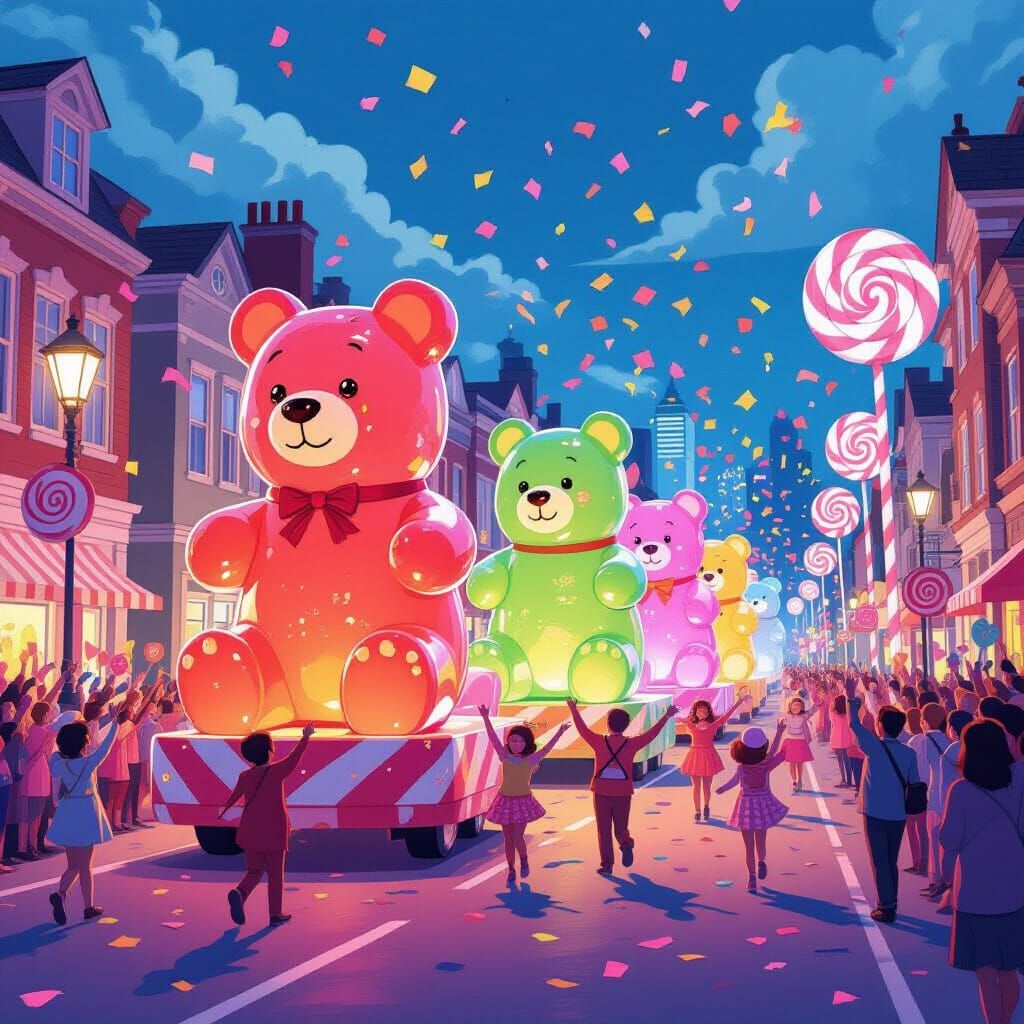 Gummy Bear Day Parade in Candy City