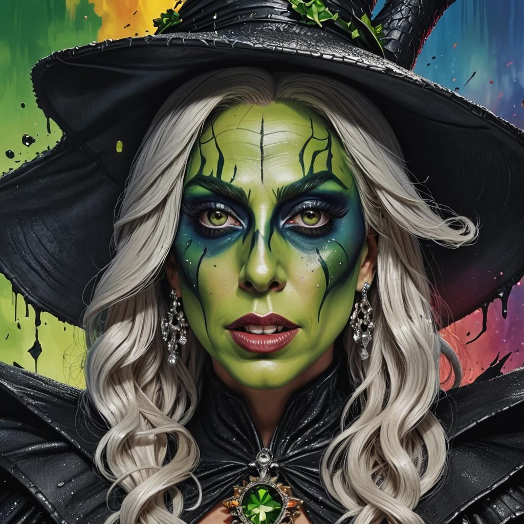 Lady Gaga as Hyperrealistic Wicked Witch