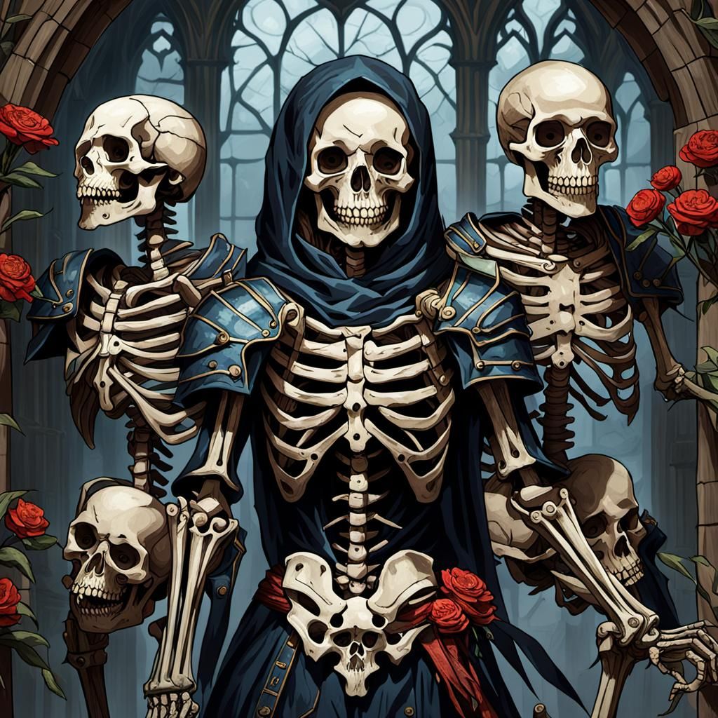 Simple Skeleton Illustration