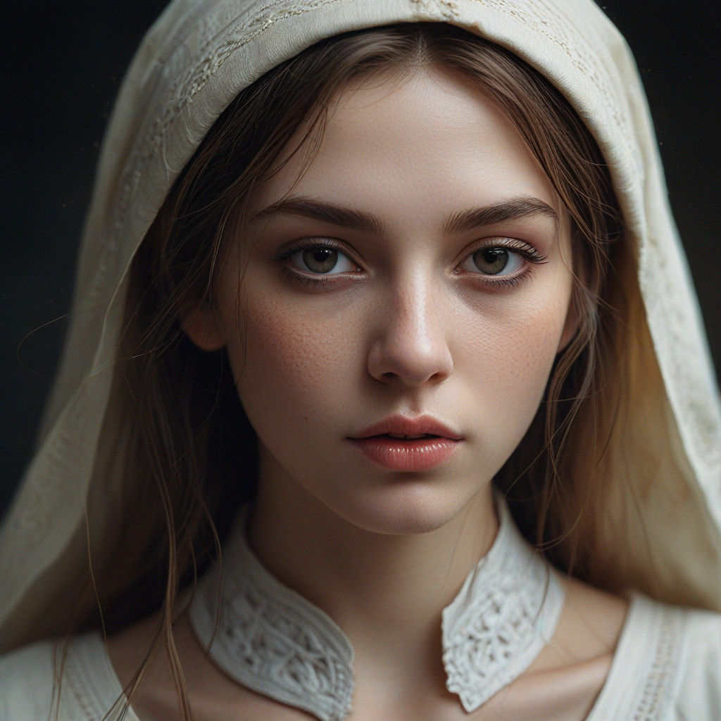 Elegant Elf Baker's Portrait in Whimsical Digital Painting