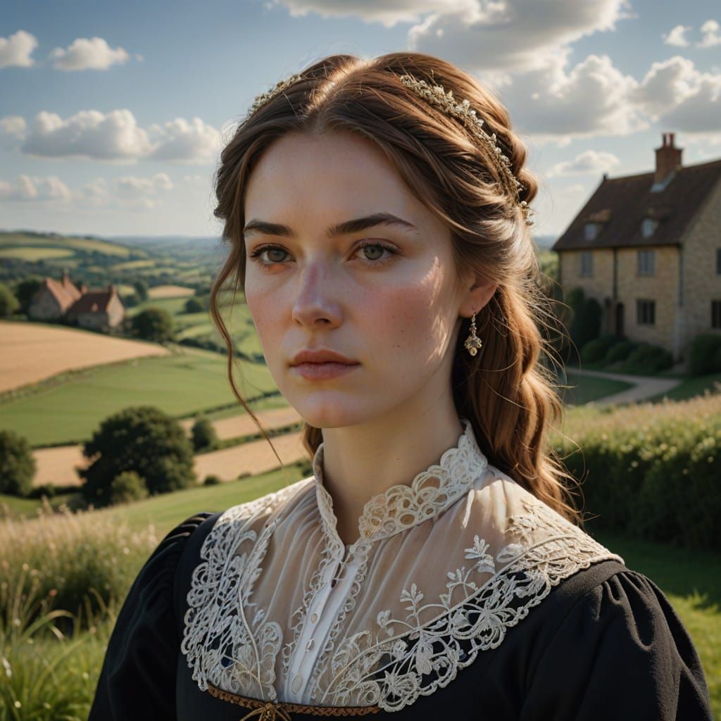 English Beauty in Tudor Attire