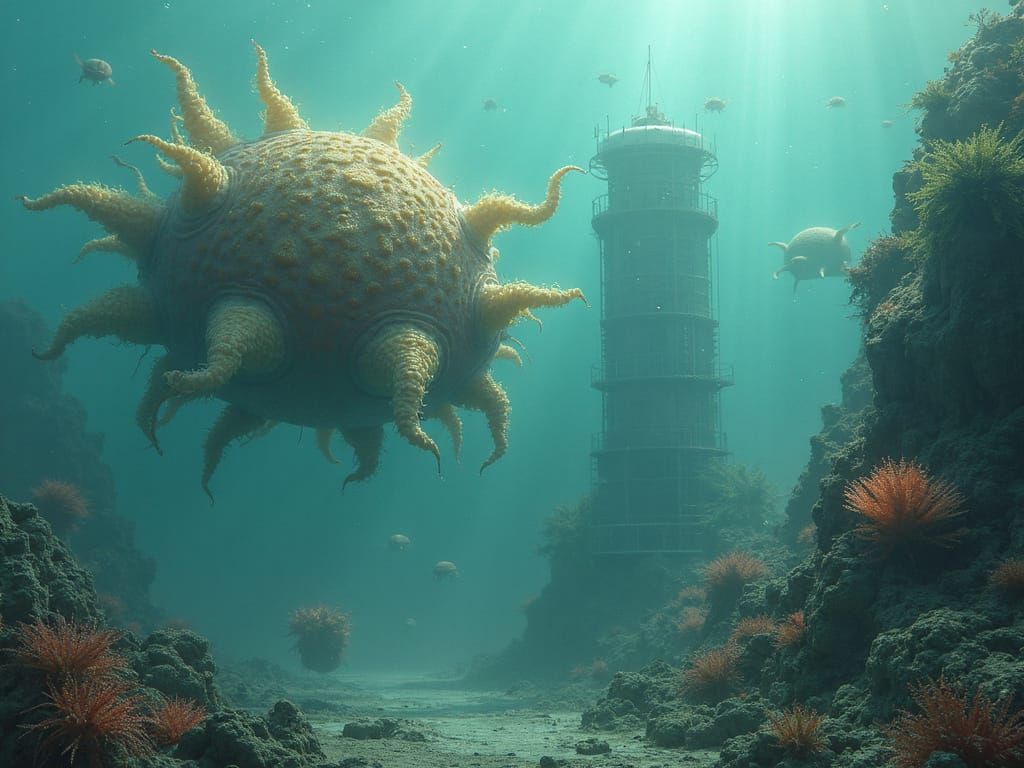 Battle for Control of the Undersea Arcology on Planet X