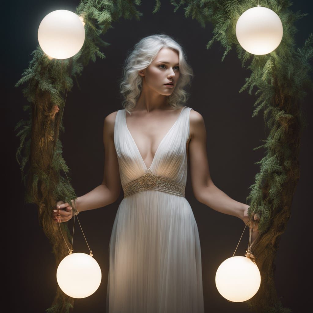 Ethereal Portrait in Moody, Dreamlike Style