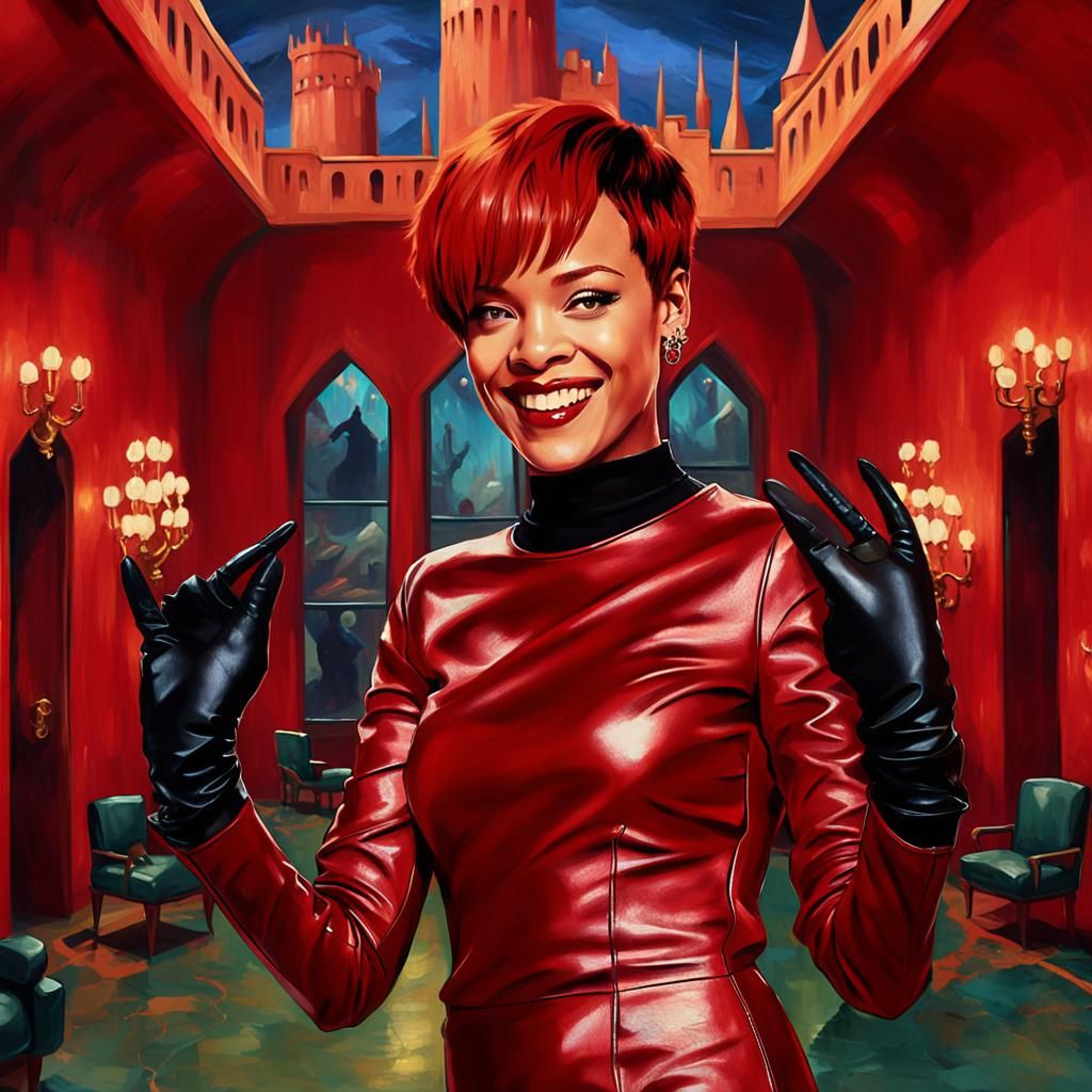 Rihanna as Queen of Hell in Surrealist Dreamworld