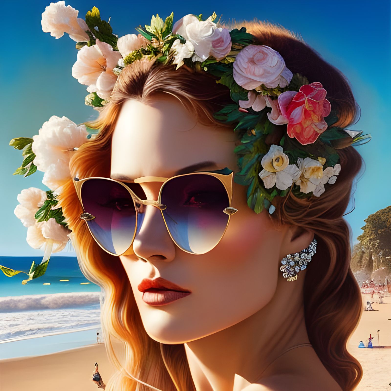 Lizo on Sunny Beach in Rococo Style