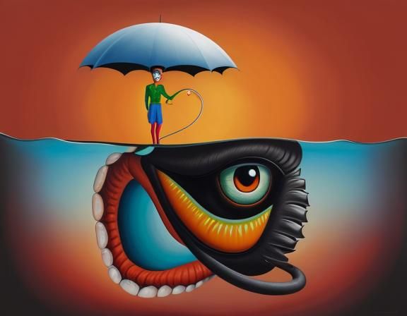 Surreal Matte Oil Painting Landscape