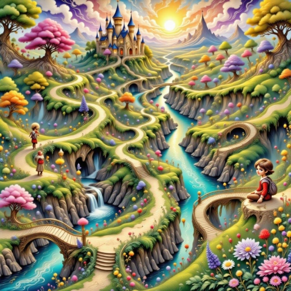 Fairyland: A little rest; the castle is a bit far away...