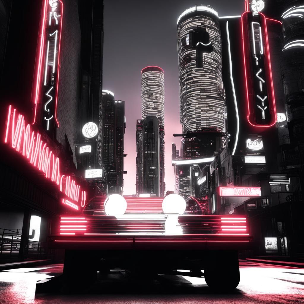 Sin City Neon Sign in 3D