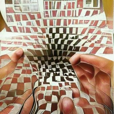 Abstract AI Image Generated From a Blank Prompt