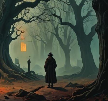 The Crucible: A Theatrical Poster in Detailed Matte Painting