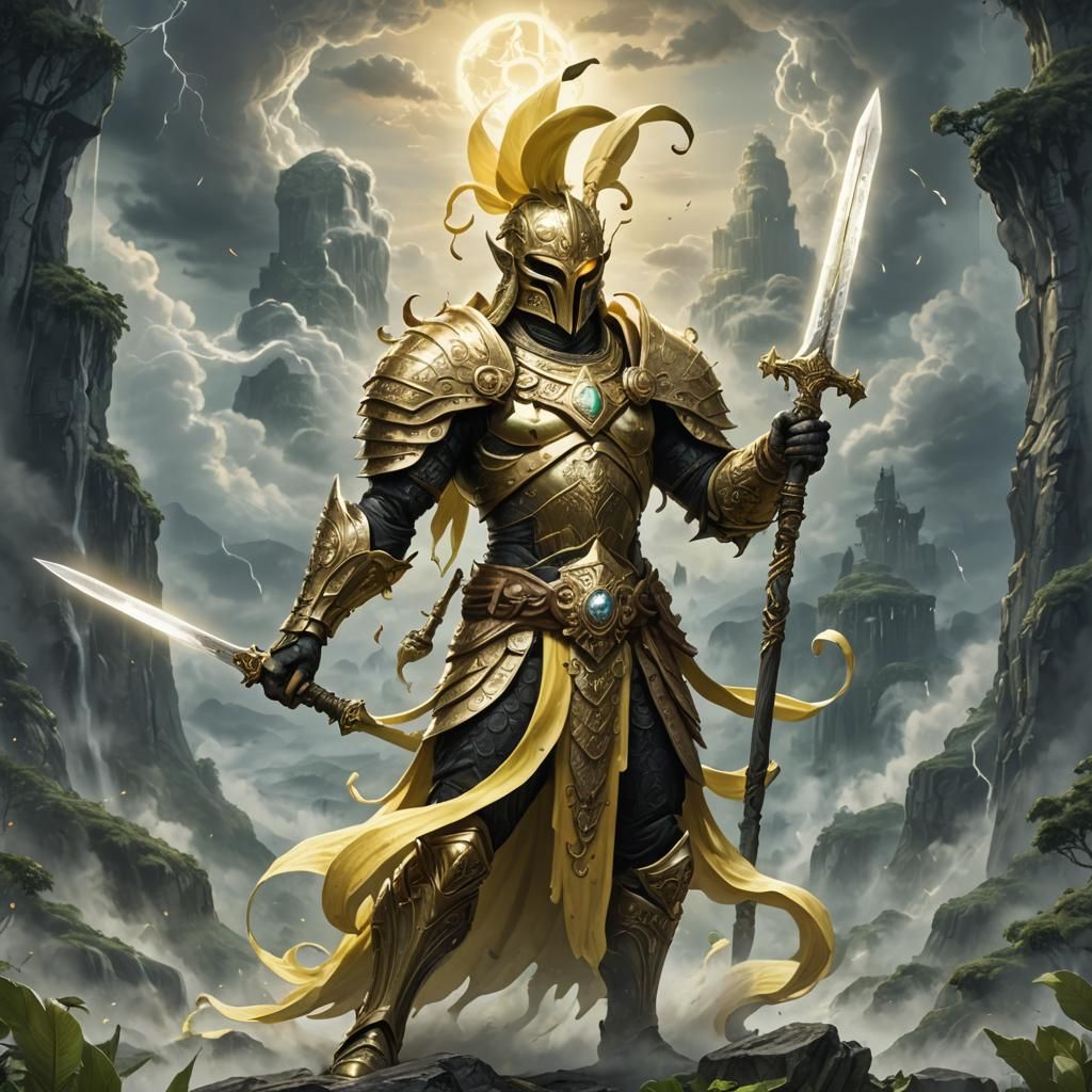 Banana Warrior in Holy Light on Battlefield
