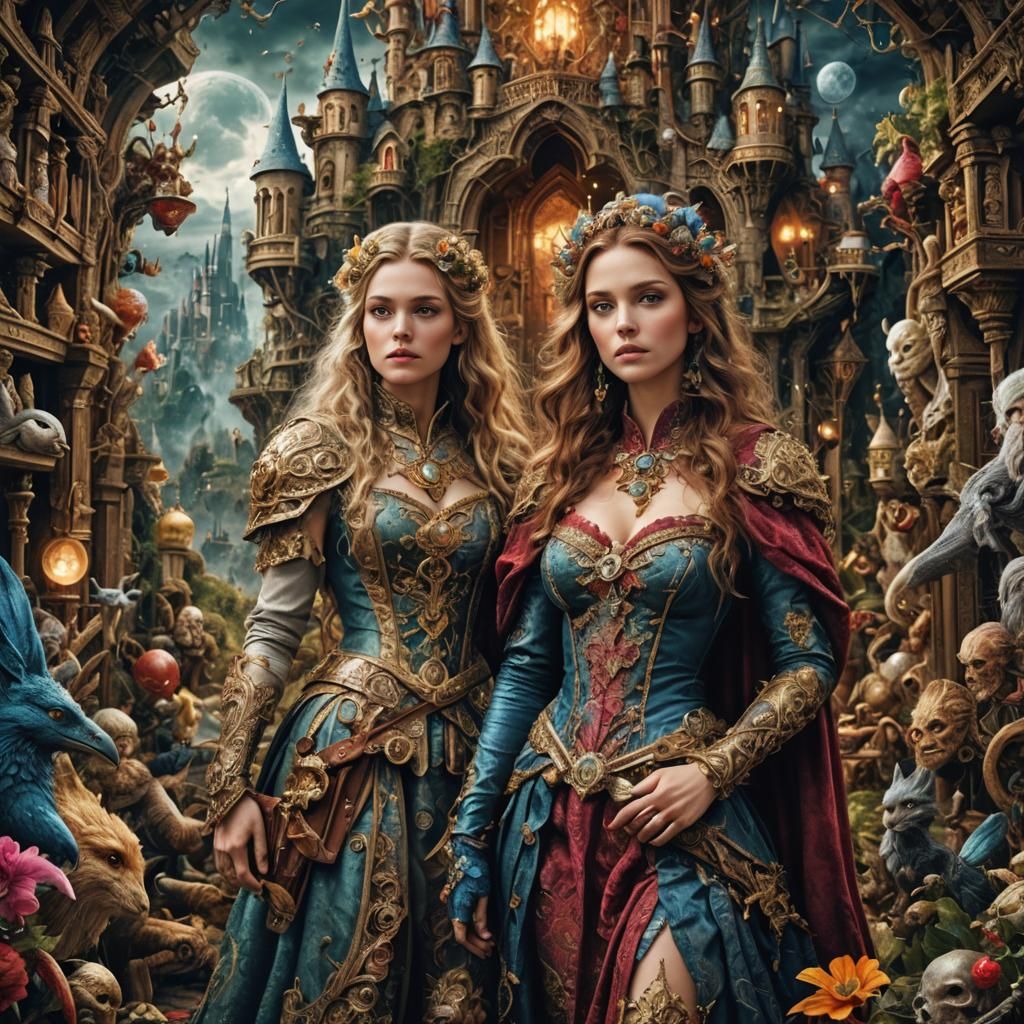 Fairytale Romance Novel Cover in Digital Matte Painting