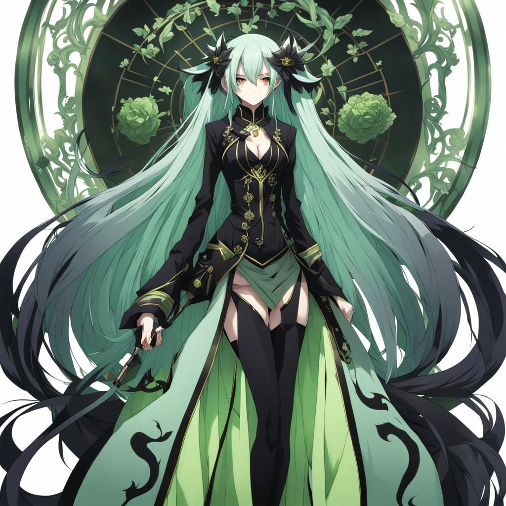 Githzerai Female Character in Anime Style